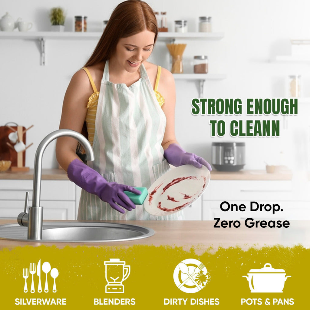 Nariwash Liquid Dish Wash Lemon 5+5L Combo Pack (10 Litres) | Heavy-Duty Grease Cutter, Germ Protection & Citrus Fragrance | Gentle on Hands, Sparkling Shine on All Utensils